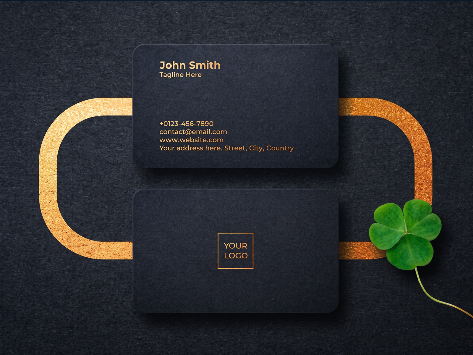 Premium business cards Abu Dhabi - luxury matte and foil business cards